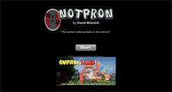 Desktop Screenshot of notpron.com