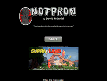 Tablet Screenshot of notpron.com